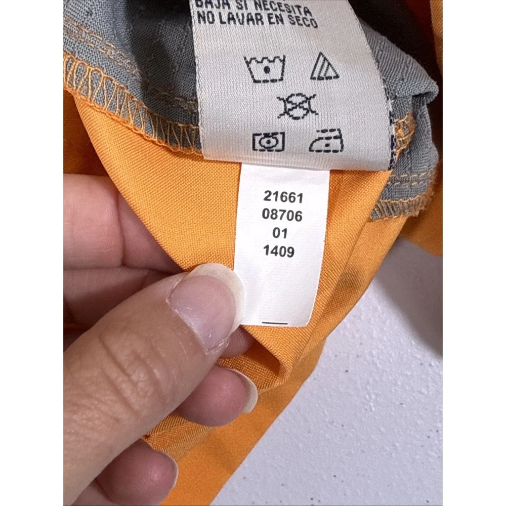 Bimini Bay Shirt Mens Size Extra Large Orange Pockets Fishing Performance‎